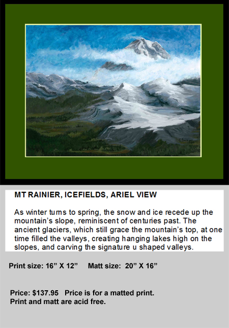 Mt Rainier Icy Slopes